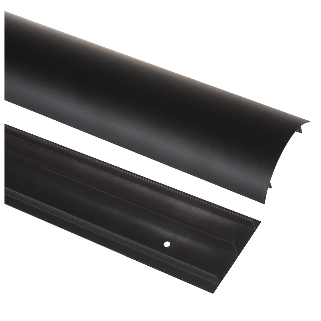 Stiall chumhdaigh cábla alúmanaim Maclean, 62x20x750mm, dubh, MC-814 B