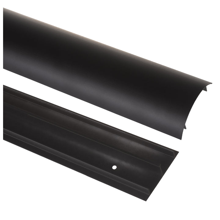 Stiall chumhdaigh cábla alúmanaim Maclean, 62x20x750mm, dubh, MC-814 B