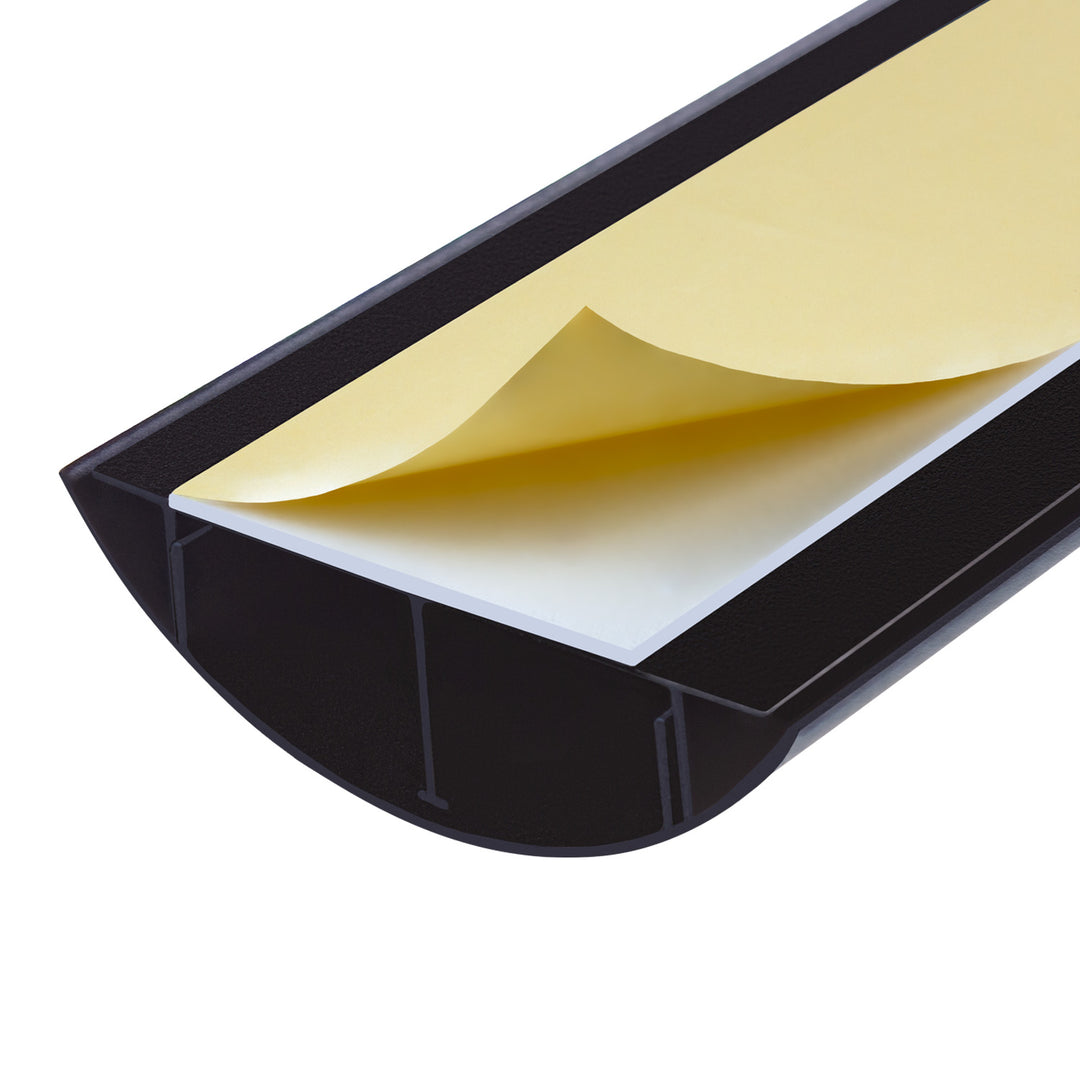 Stiall chumhdaigh cábla alúmanaim Maclean, 62x20x750mm, dubh, MC-814 B