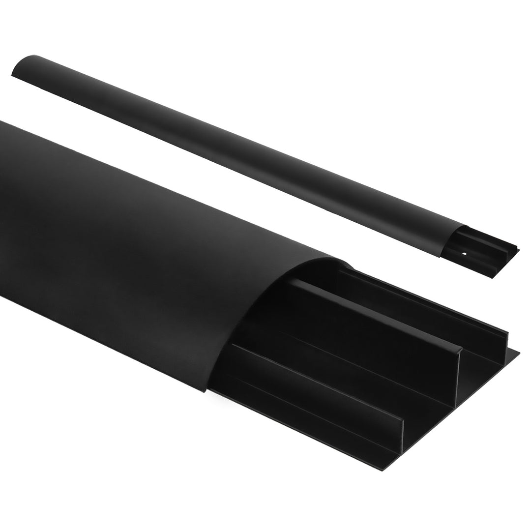 Stiall chumhdaigh cábla alúmanaim Maclean, 62x20x750mm, dubh, MC-814 B