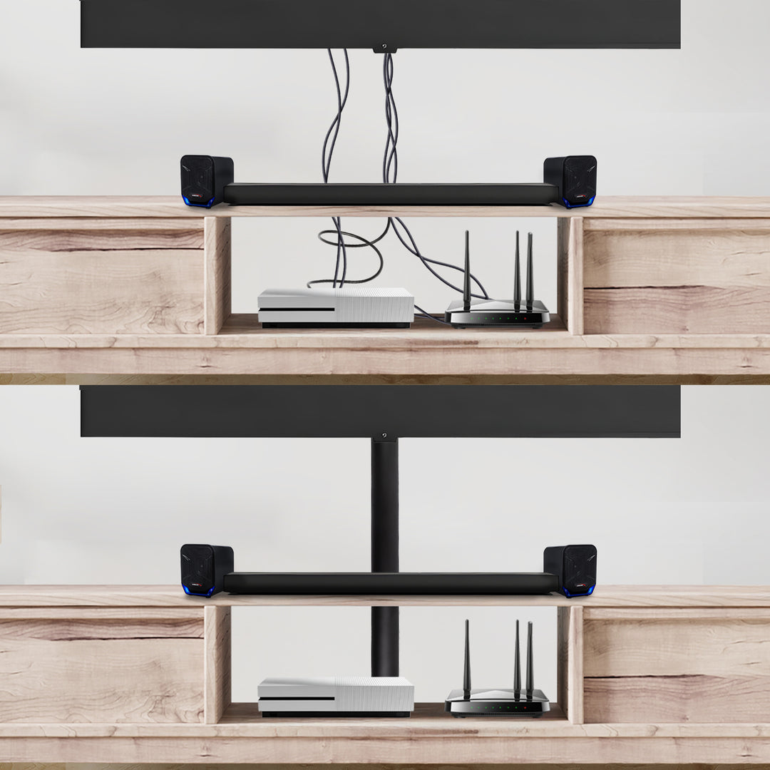 Stiall chumhdaigh cábla alúmanaim Maclean, 62x20x750mm, dubh, MC-814 B