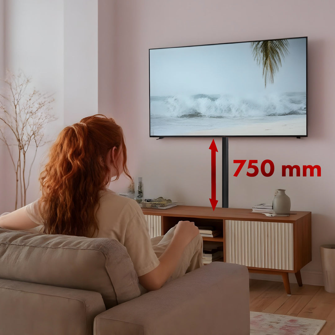 Stiall chumhdaigh cábla alúmanaim Maclean, 62x20x750mm, dubh, MC-814 B