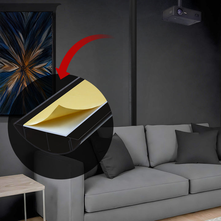 Stiall chumhdaigh cábla alúmanaim Maclean, 62x20x750mm, dubh, MC-814 B