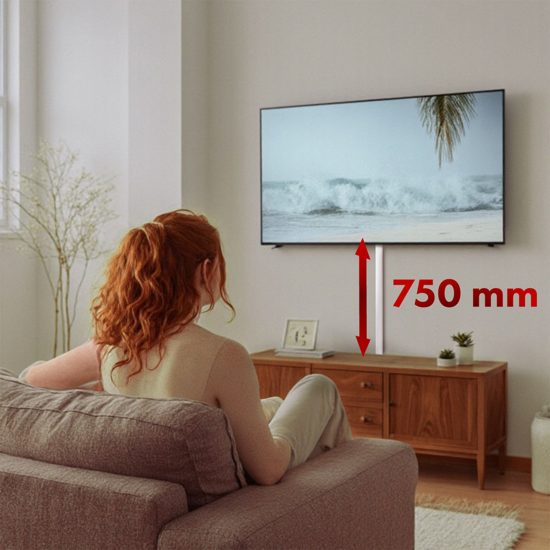 Stiall chumhdaigh cábla alúmanaim Maclean, 62x20x750mm, bán, MC-814 W