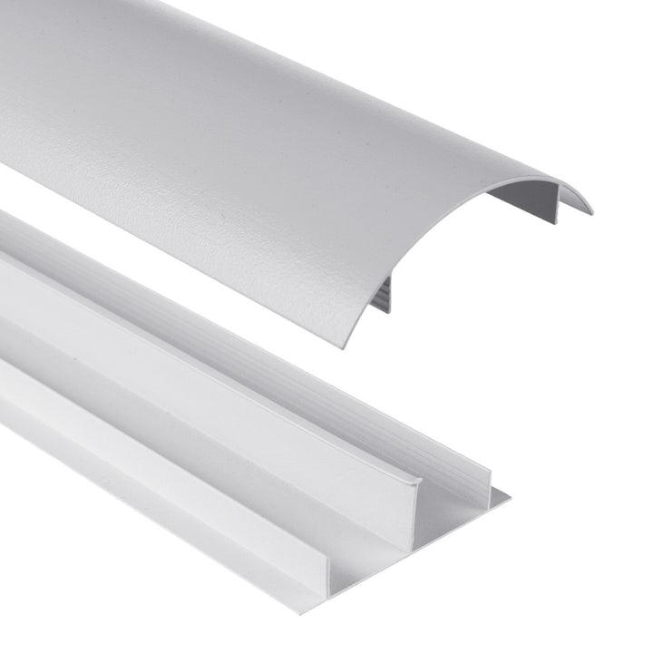 Stiall chumhdaigh cábla alúmanaim Maclean, 62x20x750mm, airgead, MC-814 S