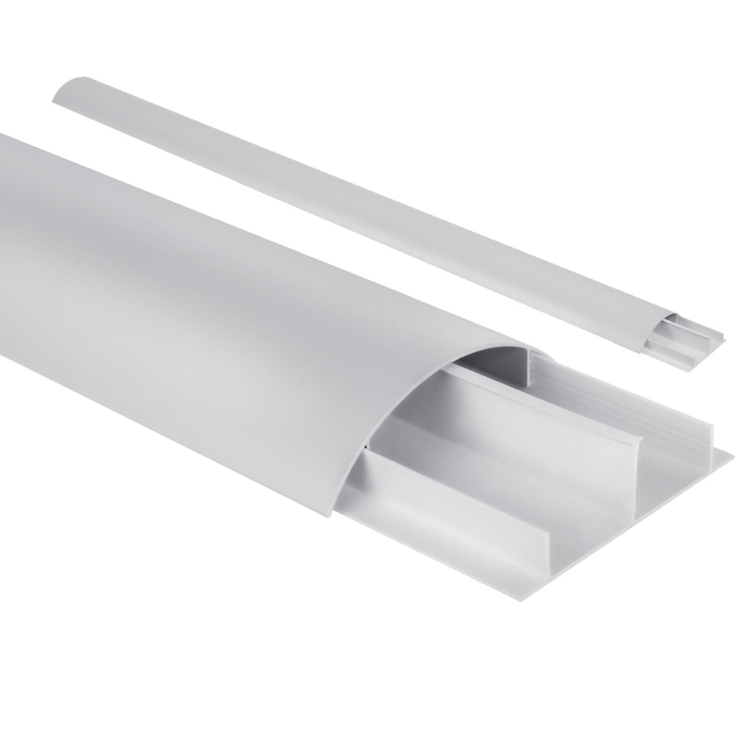 Stiall chumhdaigh cábla alúmanaim Maclean, 62x20x750mm, airgead, MC-814 S