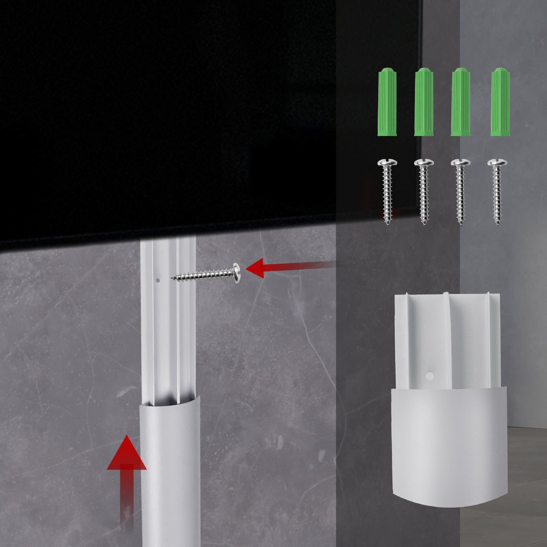 Stiall chumhdaigh cábla alúmanaim Maclean, 62x20x750mm, airgead, MC-814 S
