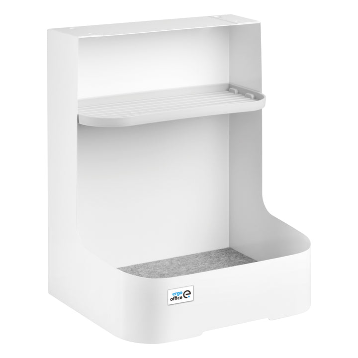 Ergo Office desk organizer with drawer, white, max. 10kg, ER-440 + Under-desk organizer for utensils ER-442