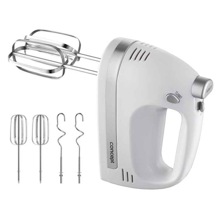 Concept hand mixer, 5 speeds, Turbo function, 500 watts, white, SR3390