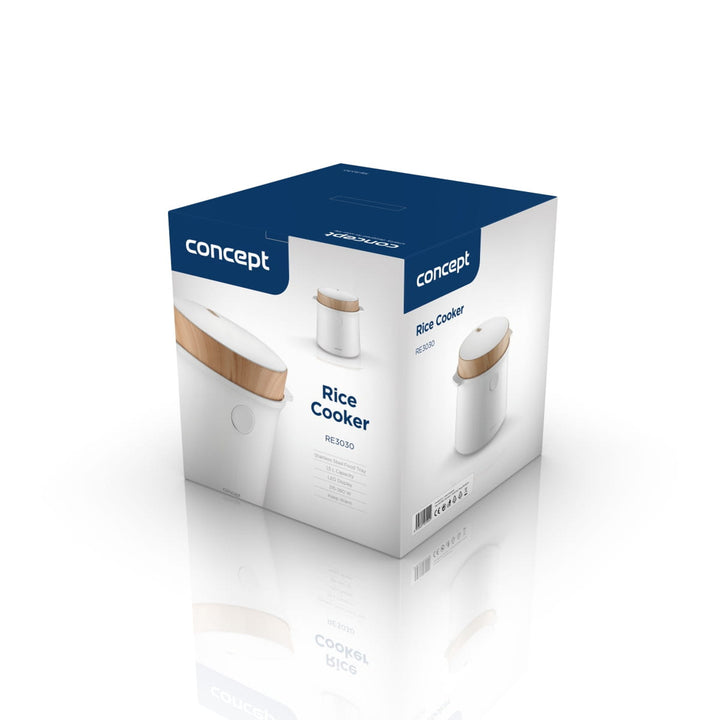 Concept rice cooker, 9 programs, LED display, 1.5l, white, RE3030 (EU plug)