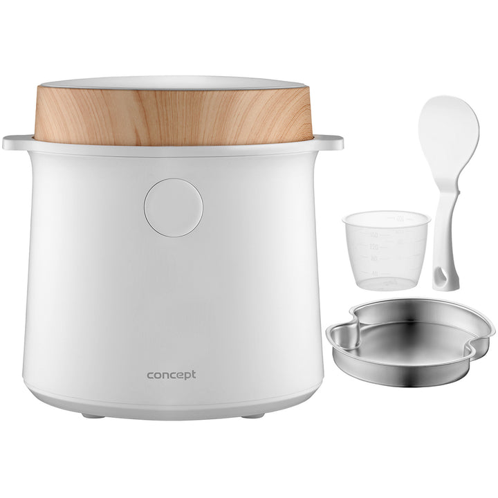 Concept rice cooker, 9 programs, LED display, 1.5l, white, RE3030 (EU plug)