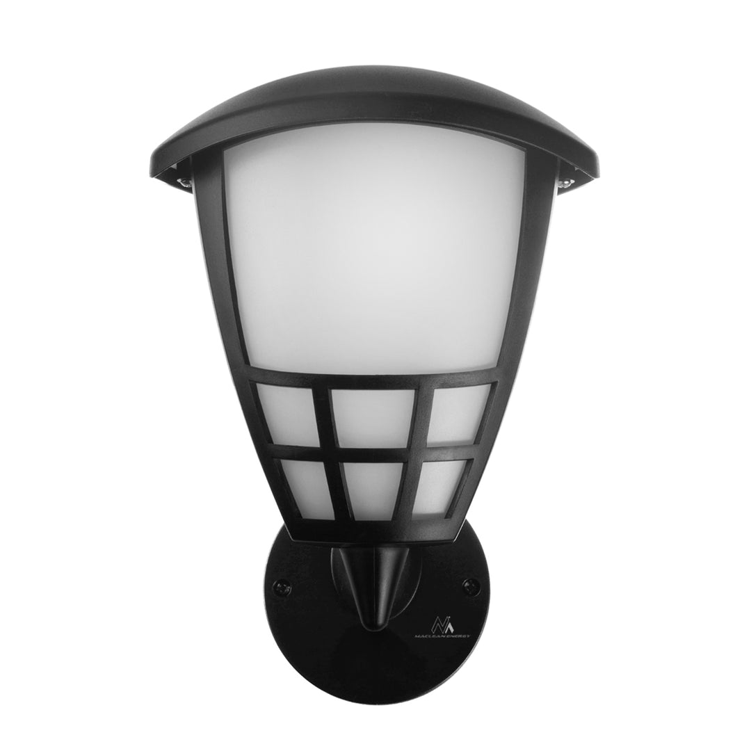 Wall lamp 1xE27 Maclean, max load 60W, IP65, black color, MCE519 B + LED filament bulb E27, 6W 230V Maclean Energy MCE267 WW warm white 3000K 720lm retro decorative edison