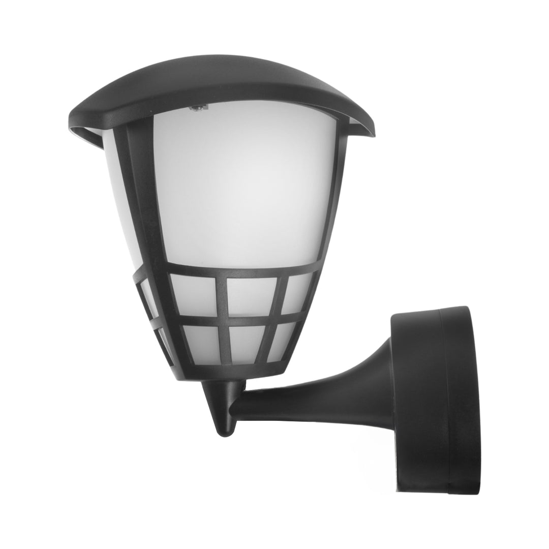 Wall lamp 1xE27 Maclean, max load 60W, IP65, black color, MCE519 B + LED filament bulb E27, 6W 230V Maclean Energy MCE267 WW warm white 3000K 720lm retro decorative edison