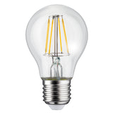 Wall lamp 1xE27 Maclean, max load 60W, IP65, black color, MCE519 B + LED filament bulb E27, 6W 230V Maclean Energy MCE267 WW warm white 3000K 720lm retro decorative edison