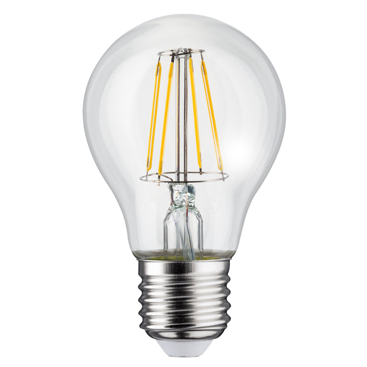 Wall lamp 1xE27 Maclean, max load 60W, IP65, black color, MCE519 B + LED filament bulb E27, 6W 230V Maclean Energy MCE267 WW warm white 3000K 720lm retro decorative edison