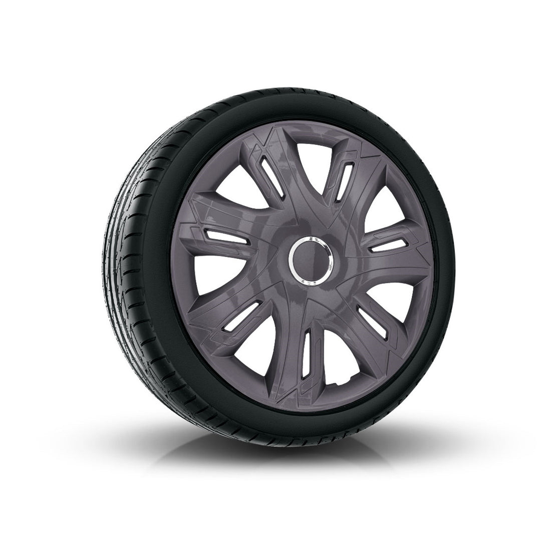 Universal hub cap 14'' NRM Supernova graphite 1 piece wheel trim