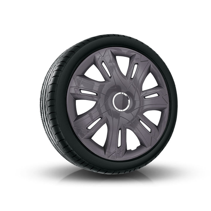 Universal hub cap 14'' NRM Supernova graphite 1 piece wheel trim