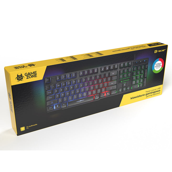 Tracer gaming keyboard, LED backlighting, USB, GAMEZONE LoCCar