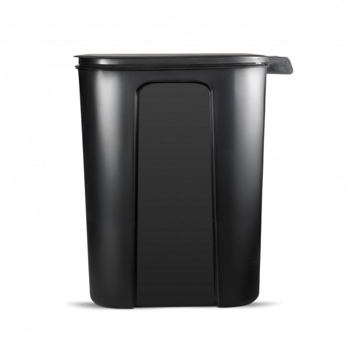 Practic trashcan, rubbish bin with pedal, black, 25l, 10104699