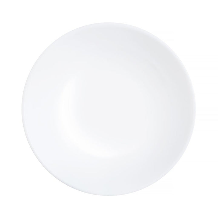Luminarc dessert plate, round, tempered glass, 19 cm, white, Diwali White