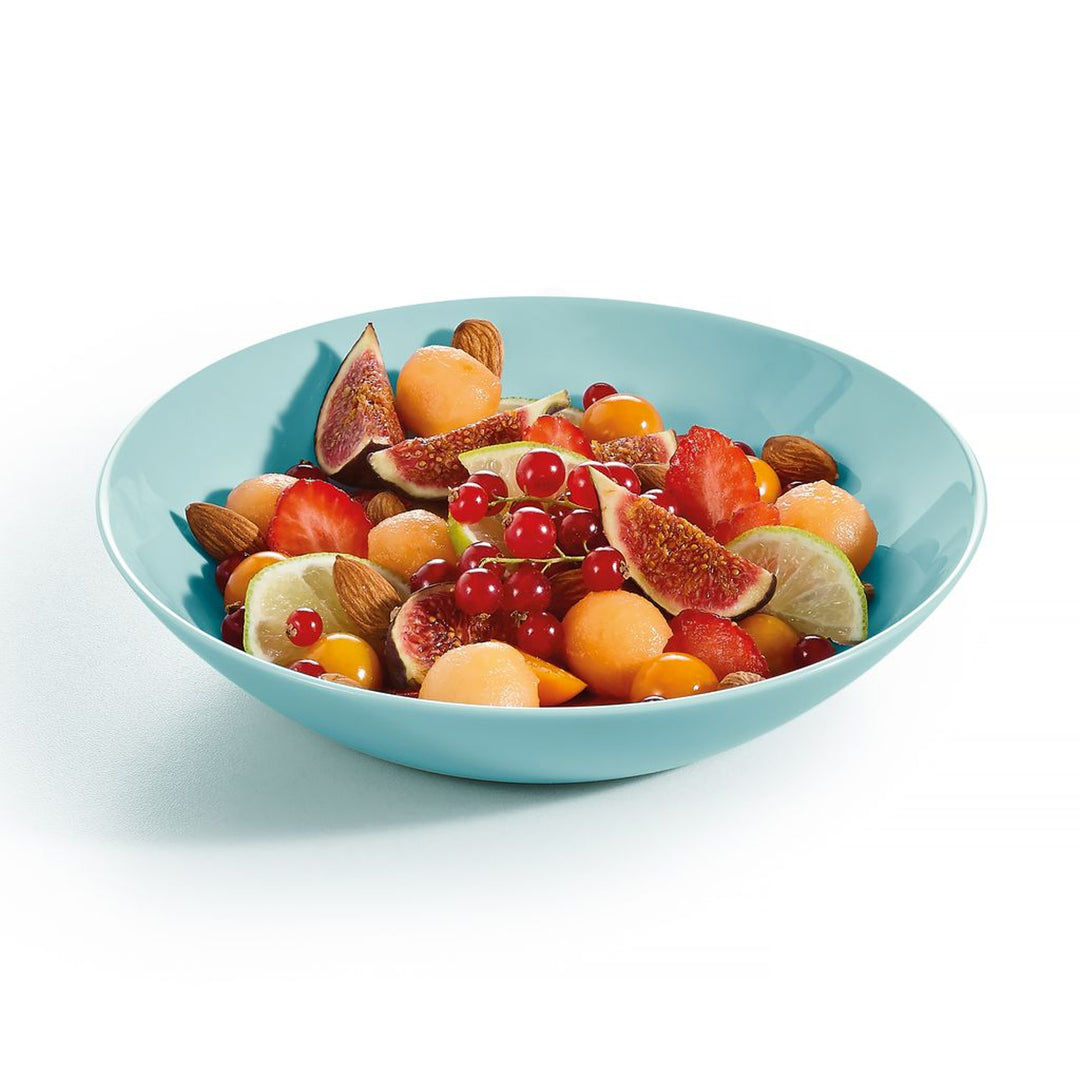 Luminarc deep plate, for soup, 20 cm, glass, turquoise, Diwali Light Turquoise