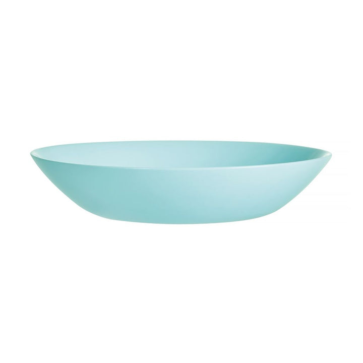 Luminarc deep plate, for soup, 20 cm, glass, turquoise, Diwali Light Turquoise