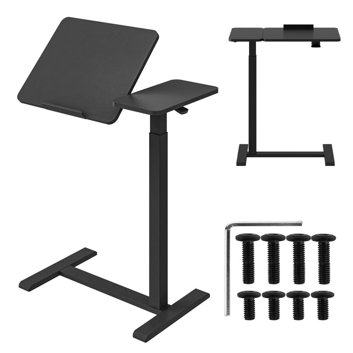 Maclean mobile desk/laptop stand, black, height adjustment 76-109cm, max. 30kg , MC-120 B