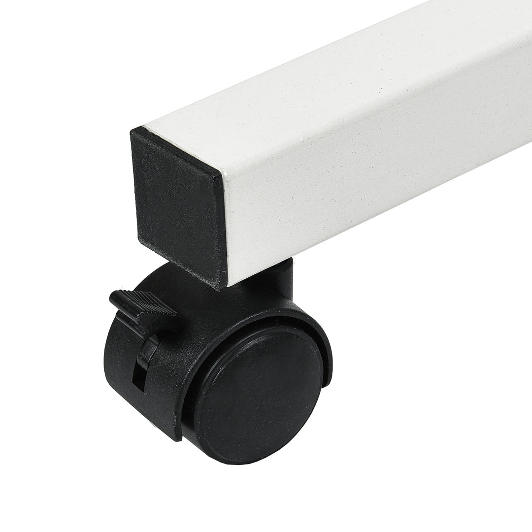 Seasamh deisce/ríomhaire glúine soghluaiste Maclean, bán, coigeartú airde 59-89cm, uasmhéid 30kg, MC-121 W