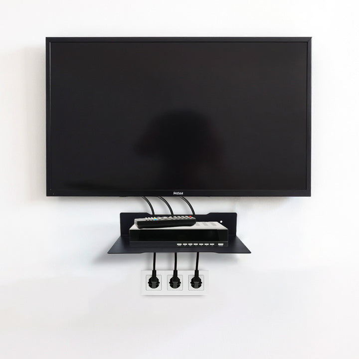 Maclean decoder wall shelf, single, max. 5kg, steel, MC-122