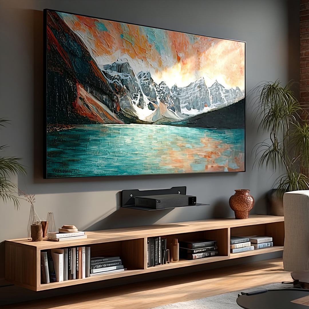 Maclean decoder wall shelf, single, max. 5kg, steel, MC-122