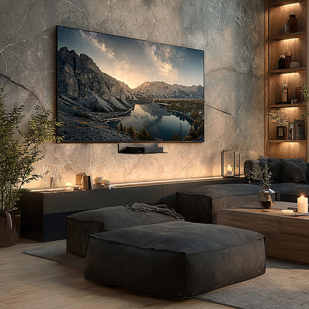 Maclean decoder wall shelf, single, max. 5kg, steel, MC-122