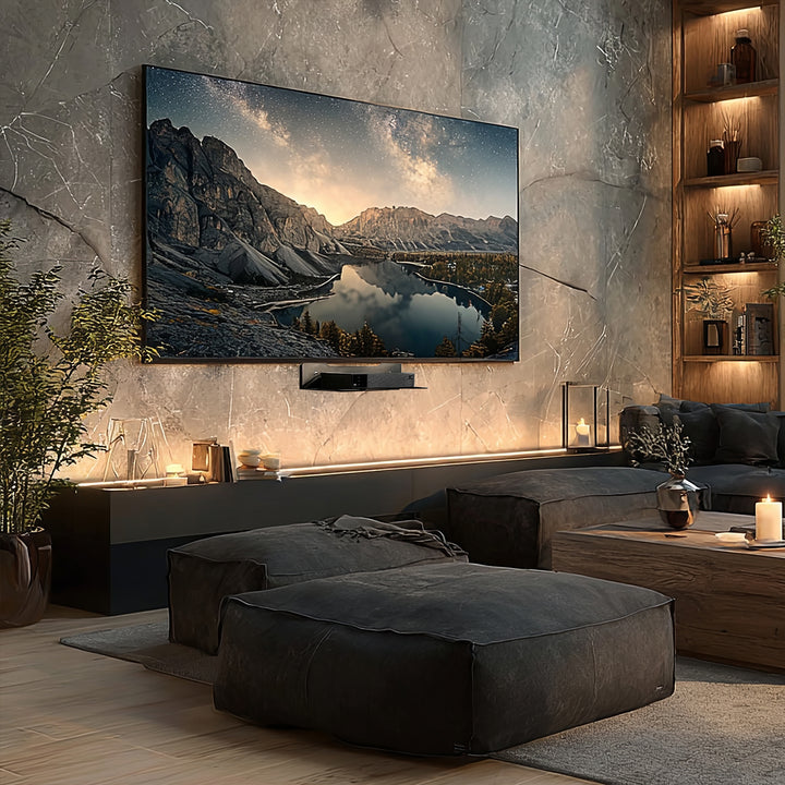 Maclean decoder wall shelf, single, max. 5kg, steel, MC-122