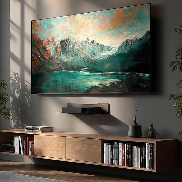 Maclean decoder wall shelf, single, max. 5kg, steel, MC-122