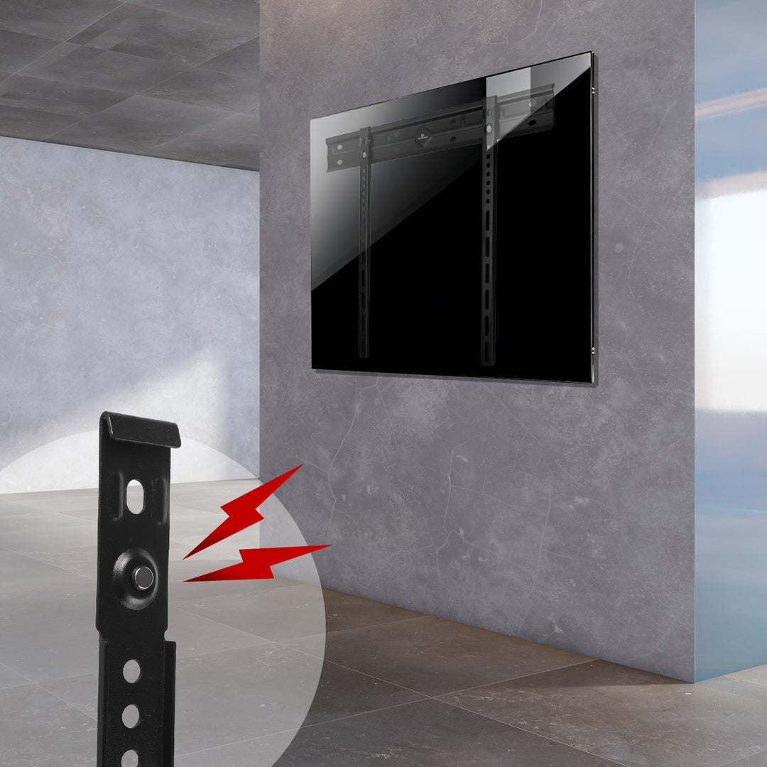 Gléas balla thar a bheith cothrom Maclean do theilifís, 40-85", uasmhéid VESA 600x400, ualach suas le 80kg, MC-123