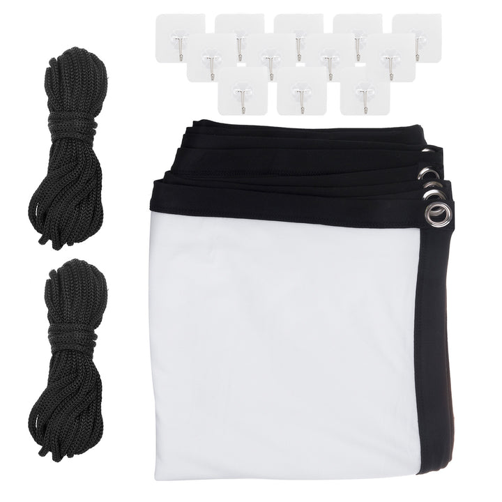 Scáileán teilgean Maclean, 150", 330x187cm, imeall 25mm 16:9, crúcaí teannais, MC-167