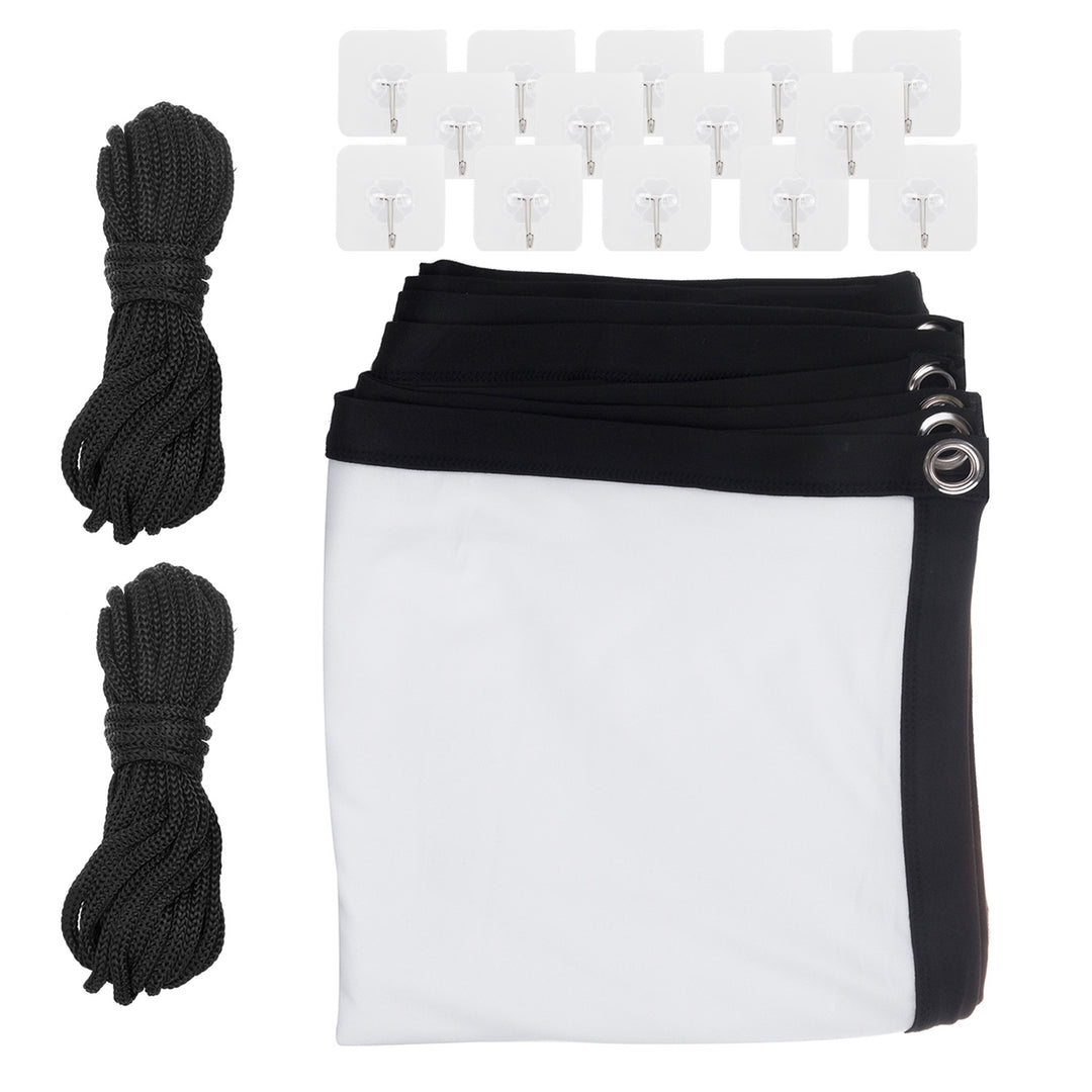 Scáileán teilgean Maclean, 150", 300x220cm, imeall 25mm 4:3, crúcaí teannais, MC-168