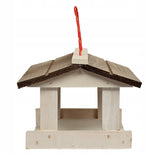 Woodok bird feeder, wooden, hanging, impregnated, outdoor bird feeding station