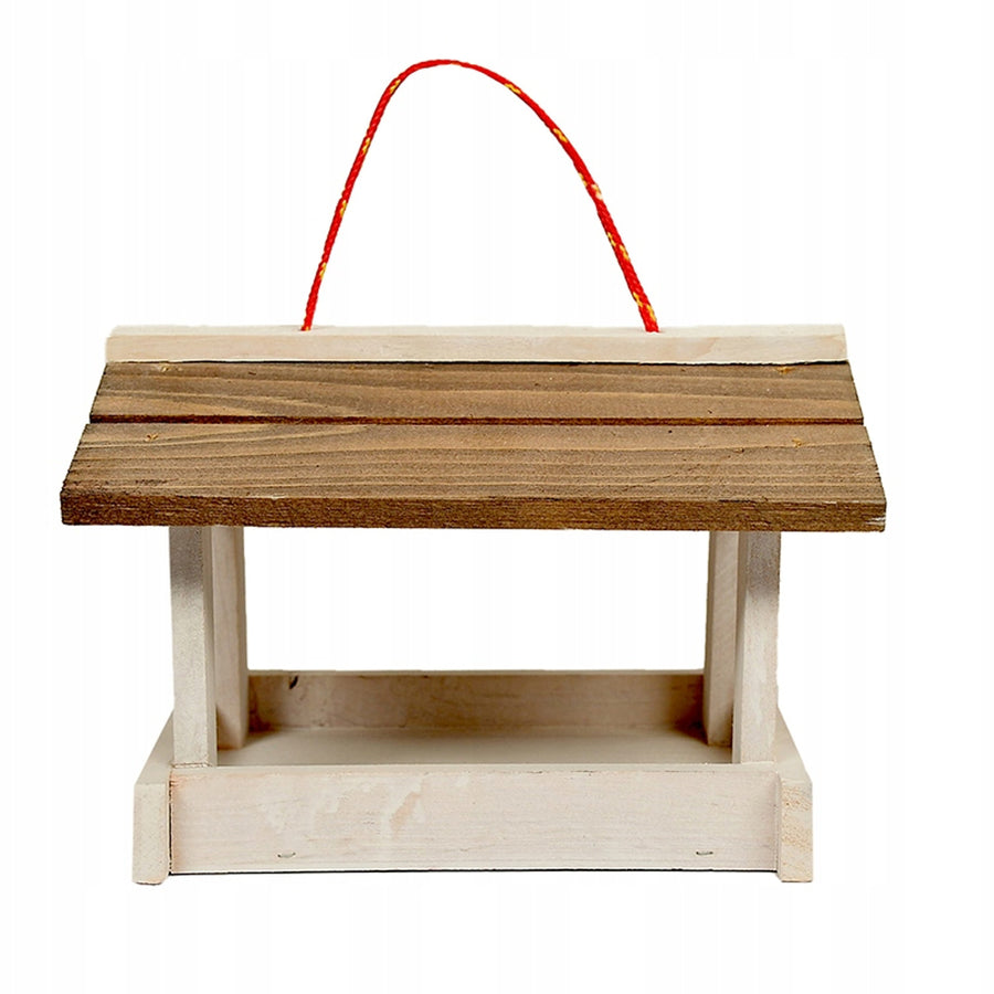 Woodok bird feeder, wooden, hanging, impregnated, outdoor bird feeding station