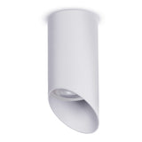 Maclean surface-mounted luminaire / tube, spot, round, aluminum, GU10, 55x130mm, white color, MCE360 W 3pcs+ LED bulb GU10 7W Maclean Energy MCE437 NW neutral white 4000K, 220-240V~, 50/60Hz 3pcs