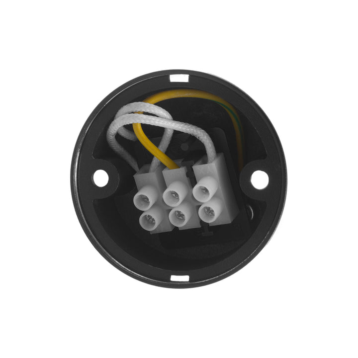Maclean surface-mounted luminaire / tube, spot, round, aluminum, GU10, 55x130mm, black color, MCE360 B 3pcs + LED bulb GU10 7W Maclean Energy MCE437 NW neutral white 4000K, 220-240V~, 50/60Hz 3pcs