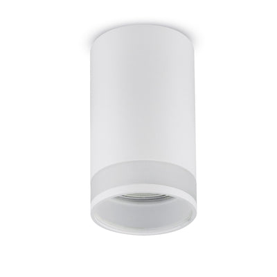 Maclean surface-mounted luminaire / tube, spot, round, aluminum, GU10, 55x130mm, white, MCE361 W+ LED bulb GU10 7W Maclean Energy MCE437 NW neutral white 4000K, 220-240V~, 50/60Hz, 490 lm