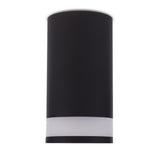 Maclean surface-mounted luminaire / tube, spot, round, aluminum, GU10, 55x130mm, black color, MCE361 B 3pcs+ LED bulb GU10 7W Maclean Energy MCE437 NW neutral white 4000K, 220-240V~, 50/60Hz, 490 3pcs