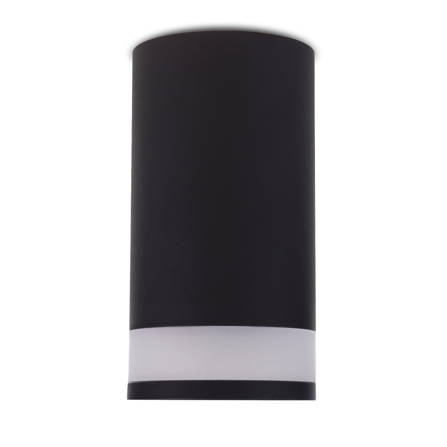 Maclean surface-mounted luminaire / tube, spot, round, aluminum, GU10, 55x130mm, black color, MCE361 B 3pcs+ LED bulb GU10 7W Maclean Energy MCE437 NW neutral white 4000K, 220-240V~, 50/60Hz, 490 3pcs
