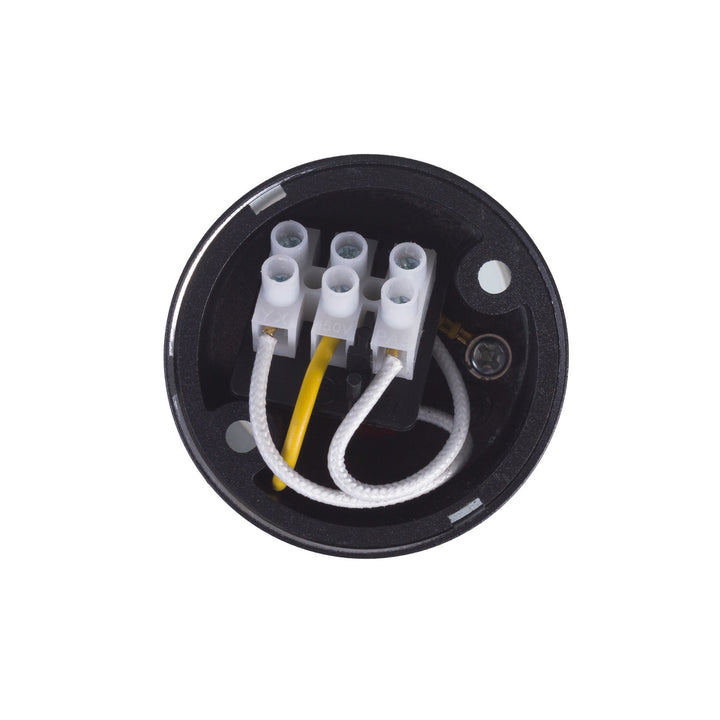 Maclean surface-mounted luminaire / tube, spot, round, aluminum, GU10, 55x130mm, black color, MCE361 B 3pcs+ LED bulb GU10 7W Maclean Energy MCE437 NW neutral white 4000K, 220-240V~, 50/60Hz, 490 3pcs