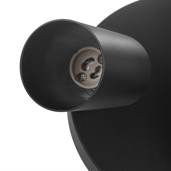 Maclean ceiling lamp, spot, movable, aluminum, 3xGU10, 55x90mm, matte black color, MCE362 B + LED bulb GU10 7W Maclean Energy MCE437 WW warm white 3000K, 220-240V~, 50/60Hz 3pcs