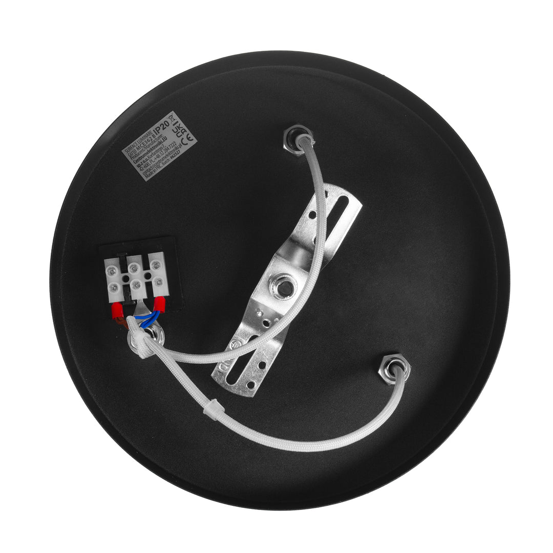 Maclean ceiling lamp, spot, movable, aluminum, 3xGU10, 55x90mm, matte black color, MCE362 B + LED bulb GU10 7W Maclean Energy MCE437 WW warm white 3000K, 220-240V~, 50/60Hz 3pcs