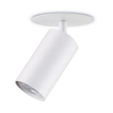 Maclean flush mount/tube luminaire, spot, round, aluminum, GU10, 55x130mm, white, MCE364 W 3pcs+ Maclean Energy MCE437 NW GU10 7W LED bulb neutral white 4000K, 220-240V~, 50/60Hz 3pcs