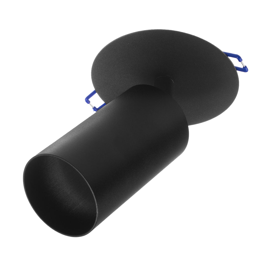 Maclean flush-mounted luminaire/tube, spot, round, aluminum, GU10, 55x130mm, black color, MCE364 B 3pcs+LED bulb GU10 7W Maclean Energy MCE437 NW neutral white 4000K, 220-240V~, 50/60Hz, 3pcs