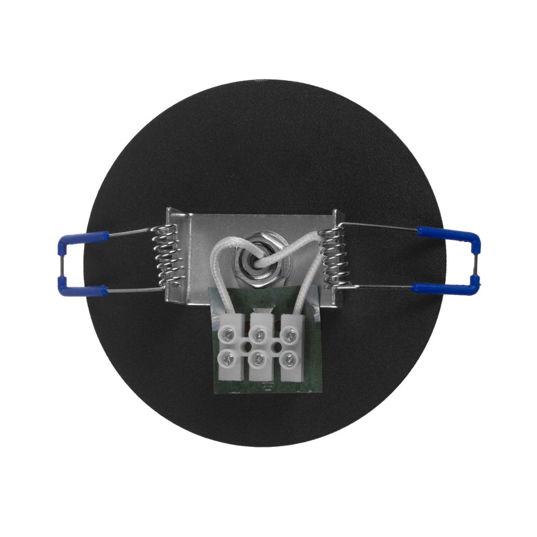 Maclean flush-mounted luminaire/tube, spot, round, aluminum, GU10, 55x130mm, black color, MCE364 B 3pcs+LED bulb GU10 7W Maclean Energy MCE437 NW neutral white 4000K, 220-240V~, 50/60Hz, 3pcs