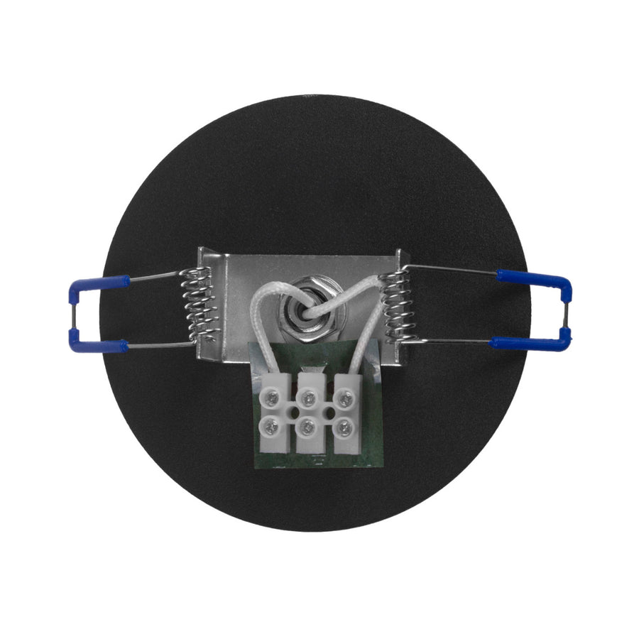 Maclean flush-mounted luminaire/tube, spot, round, aluminum, GU10, 55x130mm, black color, MCE364 B 3pcs+LED bulb GU10 7W Maclean Energy MCE437 NW neutral white 4000K, 220-240V~, 50/60Hz, 3pcs
